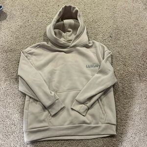 Oversized Tan Sweatshirt (Size M)